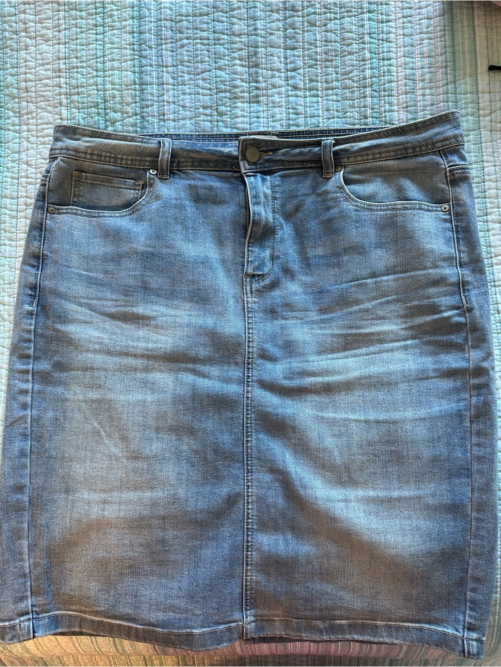 Classic Blue Denim Mini Skirt